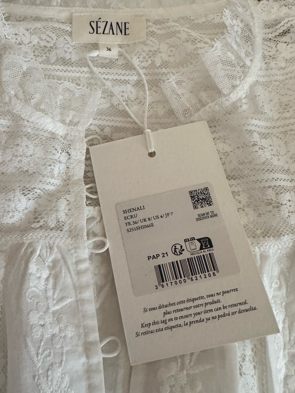 Sézane Shenali Shirt NWT - Picture 15 of 16